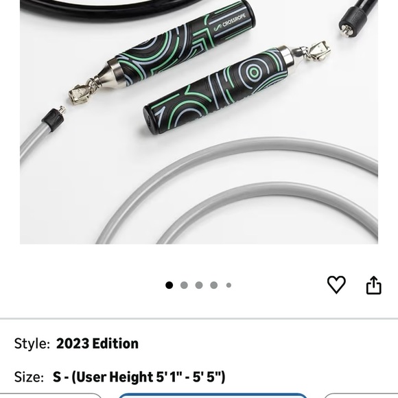 Other | Crossrope Jump Rope Set With Green And Black Handles | Poshmark